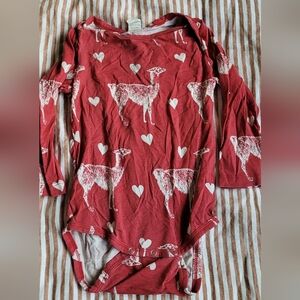 Kate Quinn Red Llama Valentines Day Baby Outfit 18-24 Months